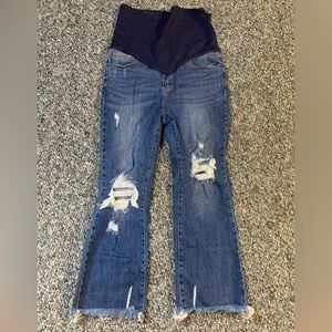 Maternity full panel cropped jeans